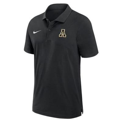 App State Nike Dri-Fit Woven Polo BLACK