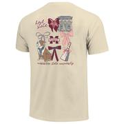  Mississippi State Coquette Campus Comfort Colors Tee