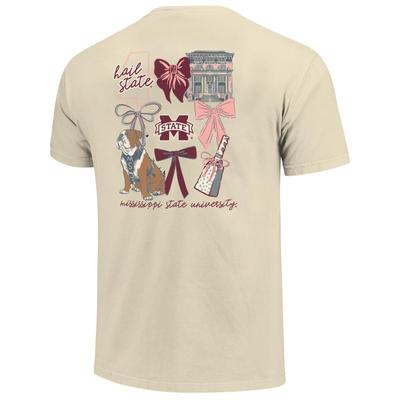 Mississippi State Coquette Campus Comfort Colors Tee