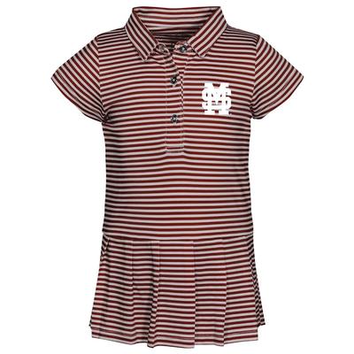 Mississippi State Garb Toddler Beatrice Polo Dress Onesie