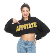  App State Zoozatz Uber Crop Fleece Crew