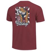  Mississippi State Mascot Frame Comfort Colors Tee