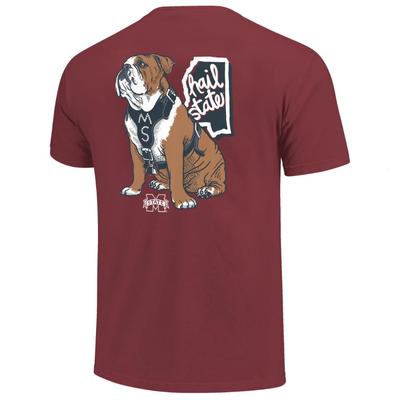 Mississippi State Slogan Mascot Comfort Colors Tee