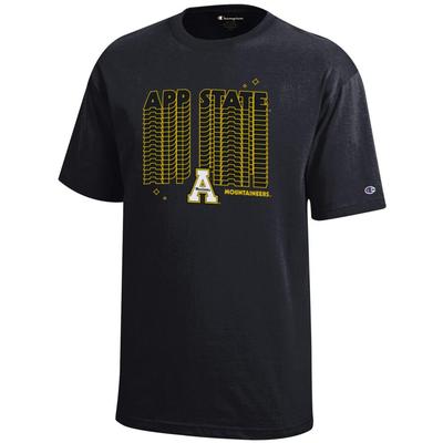 App State Champion YOUTH Wordmark Repeat Tee