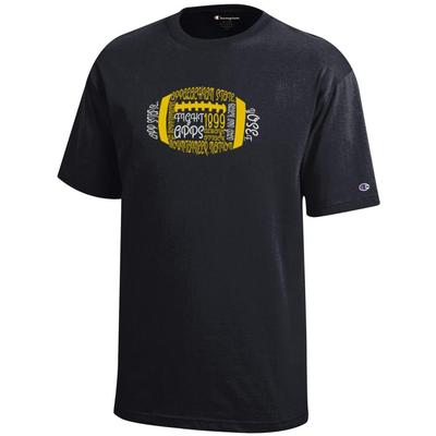 App State Champion YOUTH Football Typeface Tee