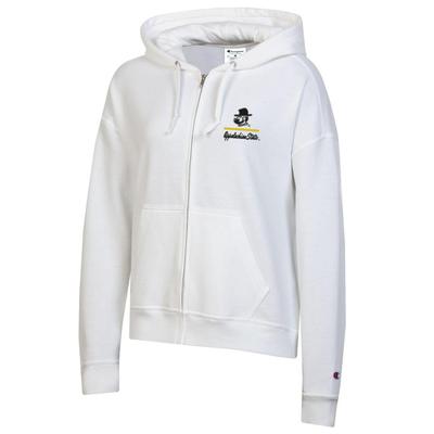 App State Champion Women's Logo Line Script Powerblend Full Zip