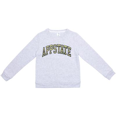 App State Zoozatz YOUTH Faux Suede Fleece Crew