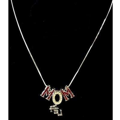Florida State Mom Crystal Necklace