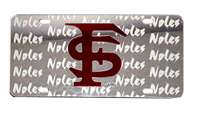 Florida State License Plate Seminoles Symbol Back