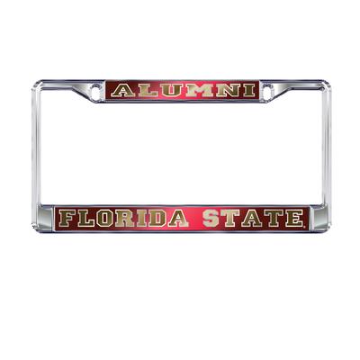 Florida State License Plate Frame Mirrored Alumni