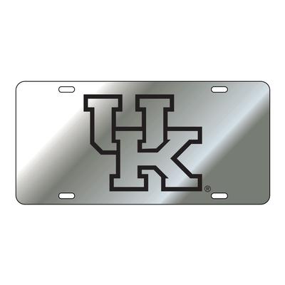 Kentucky License Plate Silver/Black UK Logo