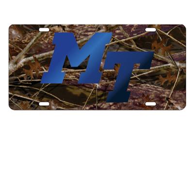 MTSU License Plate Camo with Royal MT