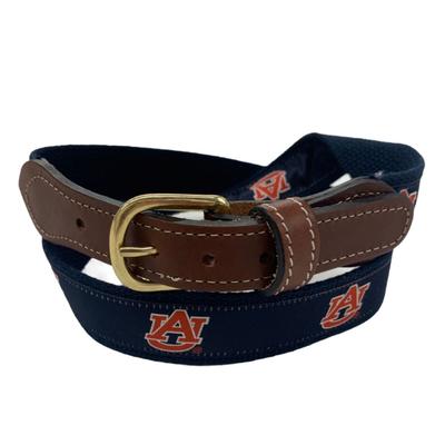 Auburn Web Leather Belt