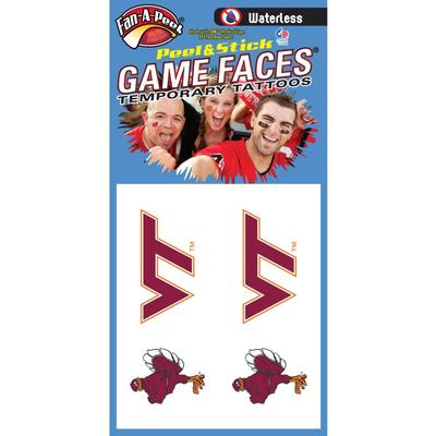 Virginia Tech Face Tattoos