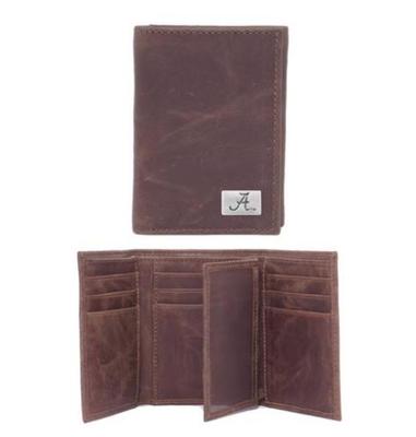 Alabama Leather Tri-fold Wallet
