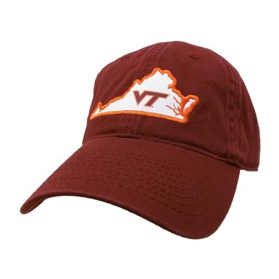 Virginia Tech Legacy Women's State Outline Adjustable Hat