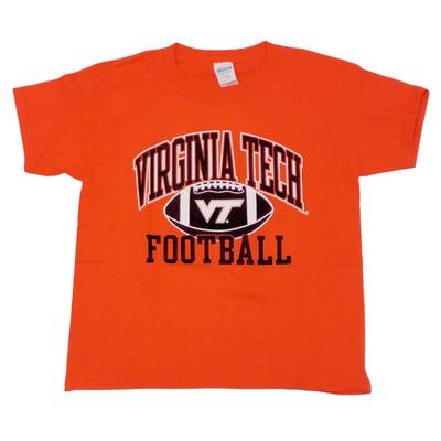 Virginia Tech Youth Arch Football T-Shirt