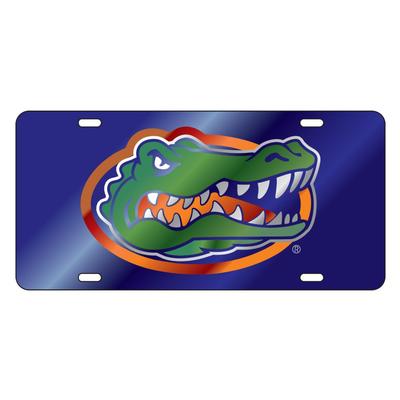 Florida License Plate Blue Gator Head