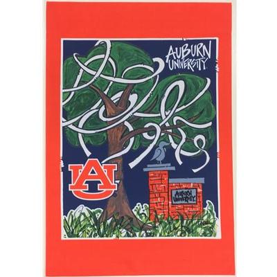Auburn Magnolia Lane Toomer's Trees Garden Flag