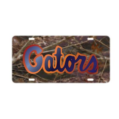 Florida Camo Gators License Plate 