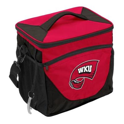 Western Kentucky Logo Brands 24 Can Cooler With Bottle Opener