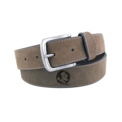 Florida State Embossed Leather Belt