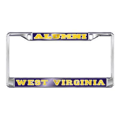 lp 1221 West Virginia WV Mountaineers Oval License Plate OV70019 lp 1221 West Virginia WV Mountaineers Oval License Plate OV70019