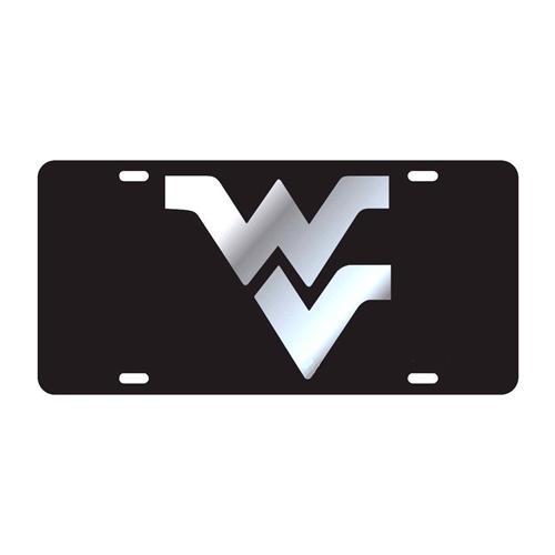 West Virginia License Plate Black/Silver Wv Logo