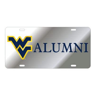 West Virginia License Plate Silver WV Alumni