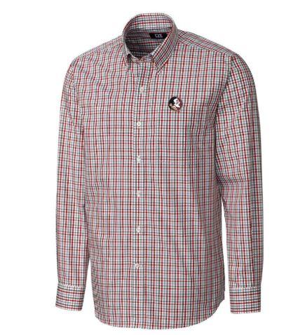 Florida State Cutter And Buck Gilman Plaid Woven