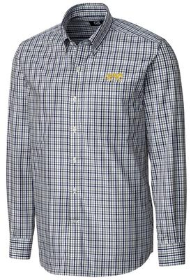 LSU Cutter And Buck Gilman Plaid Woven