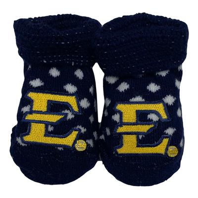 ETSU Infant Polka Dot Booties