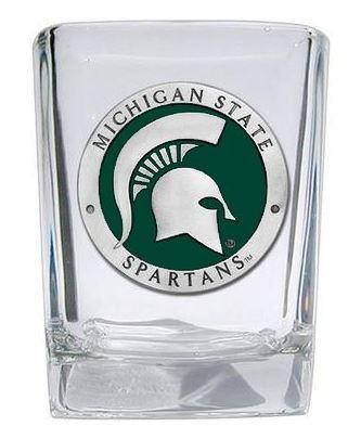 Michigan State Square Shot Glass