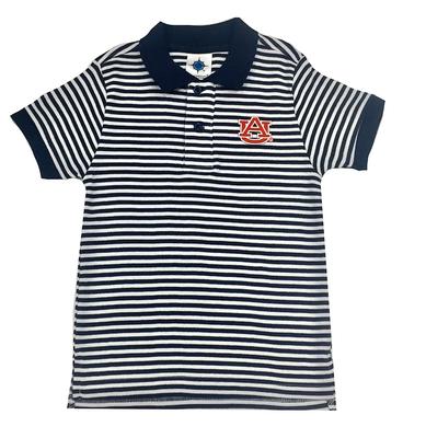 Auburn Toddler Striped Polo