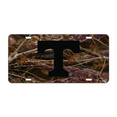 Tennessee Power T Camo and Black License Plate