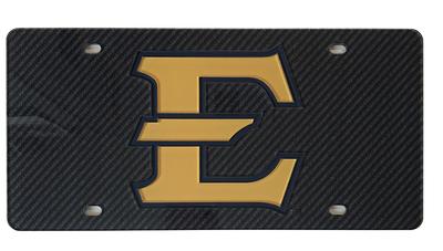 ETSU Carbon Fiber Logo License Plate