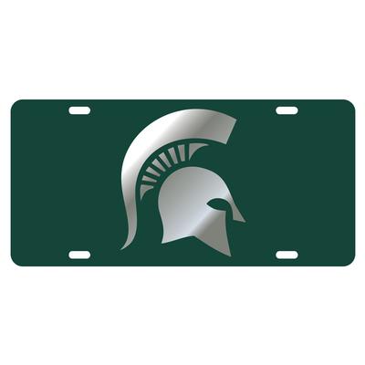 Michigan State Spartan Overlay License Plate