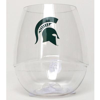 Michigan State Stemless Wine Glass 16oz