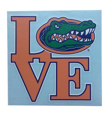 Florida Love Gator Head Decal