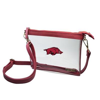 Arkansas Game Day Clear Crossbody Bag