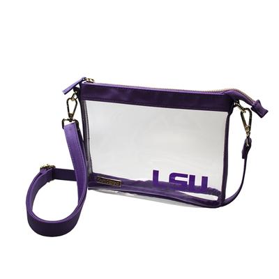 LSU Game Day Clear Crossbody Bag