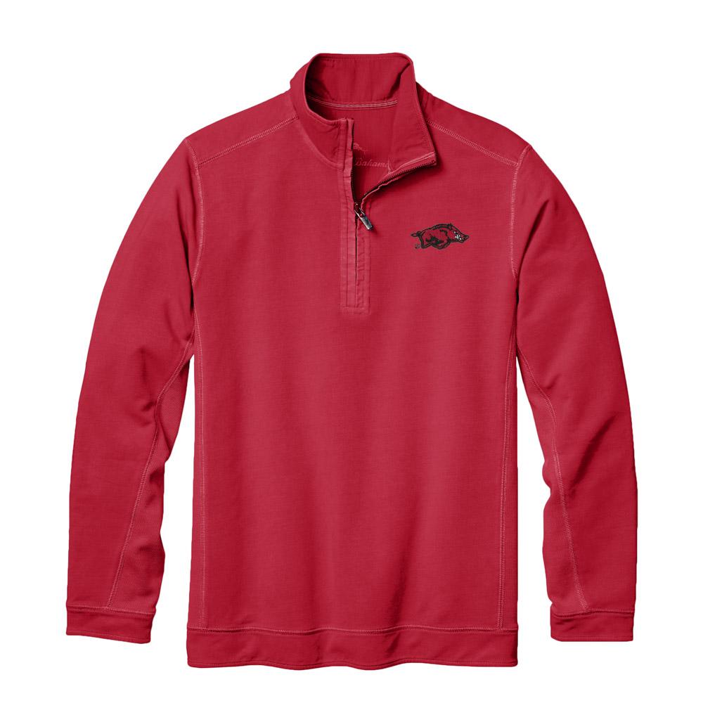 Arkansas Tommy Bahama Ben & Terry Coast Core Half Zip Pullover