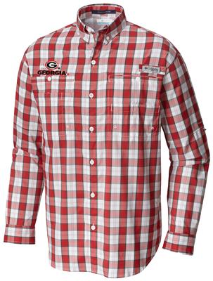 Georgia Columbia Long Sleeve Super Tamiami Woven Shirt