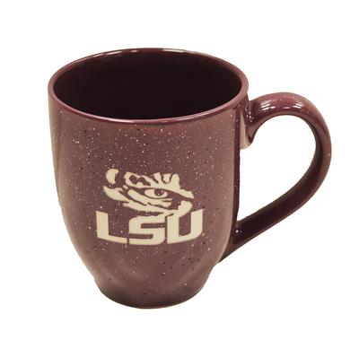 LSU Speckled Bistro Mug 16oz