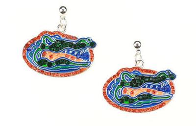 Florida Rhinestone Logo Earrings