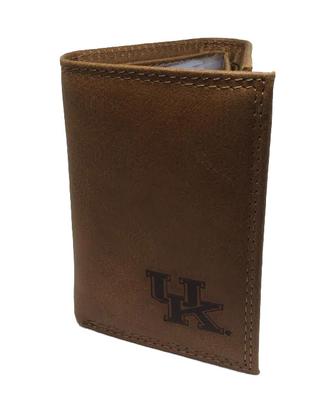 Kentucky Embossed Tri Fold Wallet