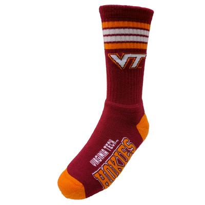 Virginia Tech 4 Stripe Deuce Socks