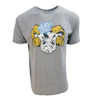UNC Retro Brand Capped Ram Streaky Tee