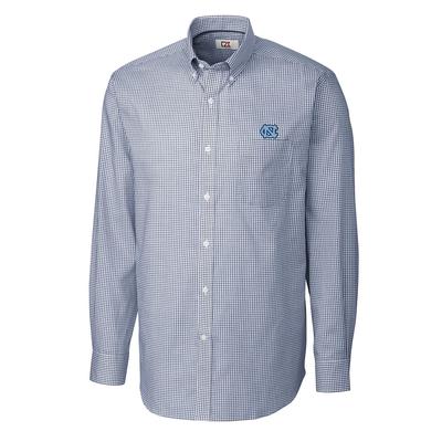 UNC Cutter And Buck Tattersall Woven Dress Shirt