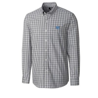 UNC Cutter And Buck Gilman Plaid Woven